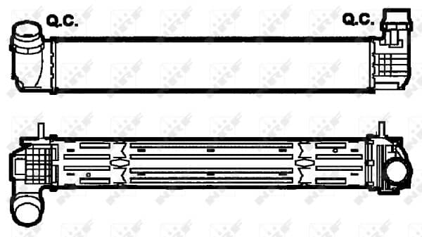 Intercooler radiateur de turbo