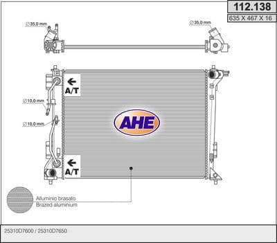 Radiateur, refroidissement du moteur
