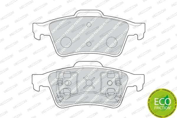Plaquettes de frein arriere (Jeu de 4)