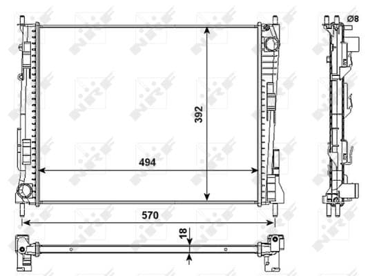 Radiateur de refroidissement