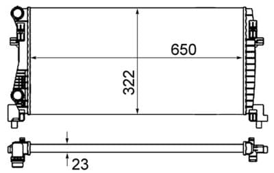 Radiateur, refroidissement du moteur BEHR