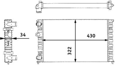 Radiateur, refroidissement du moteur BEHR