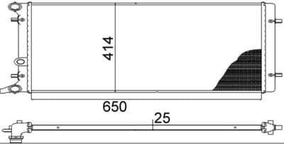 Radiateur, refroidissement du moteur BEHR