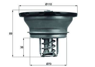 Thermostat, liquide de refroidissement BEHR