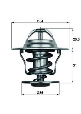 Thermostat, liquide de refroidissement BEHR
