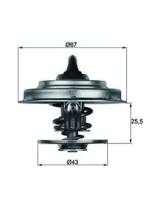 Thermostat, liquide de refroidissement BEHR