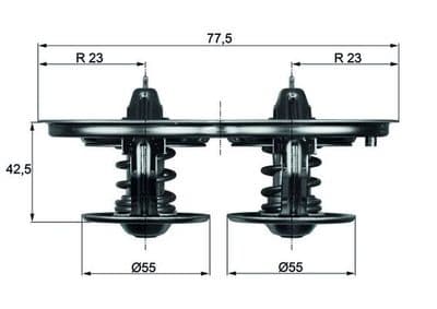 Thermostat, liquide de refroidissement BEHR