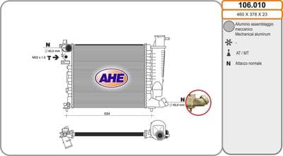 Radiateur, refroidissement du moteur