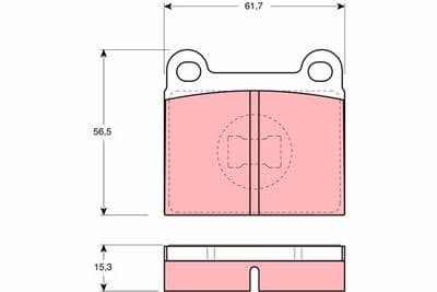 Kit de plaquettes de frein, frein à disque