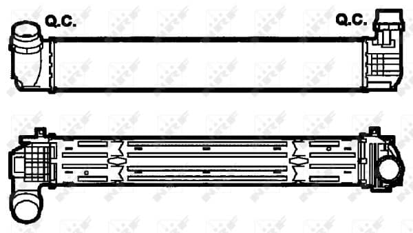 Intercooler radiateur de turbo