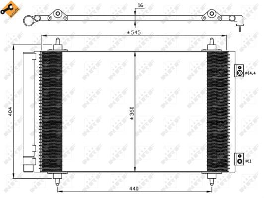 Condenseur / Radiateur de climatisation