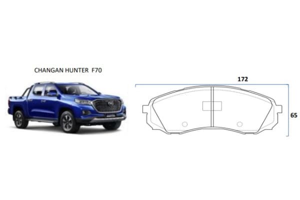 Plaquette Peugeot Landtrek, CHANGAN Hunter, FIAT Titano