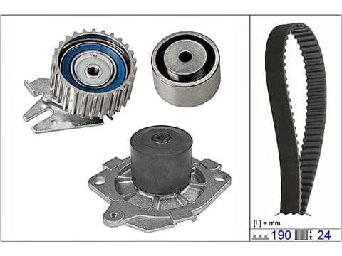 Pompe à eau + kit de courroie crantée