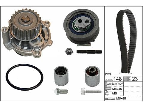 Pompe à eau + kit de courroie crantée