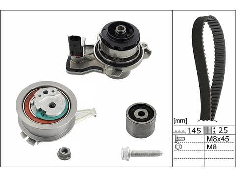Pompe à eau + kit de courroie crantée