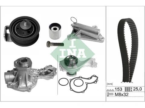 Pompe à eau + kit de courroie crantée