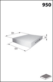 Filtre d'habitacle (Jeu de 2)