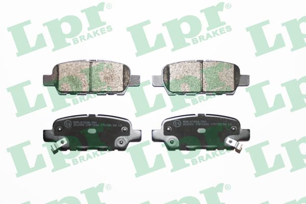 Plaquettes de frein arriere (Jeu de 4)