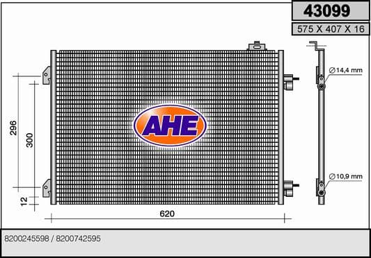 Condenseur / Radiateur de climatisation