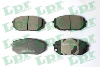 Kit de plaquettes de frein, frein à disque