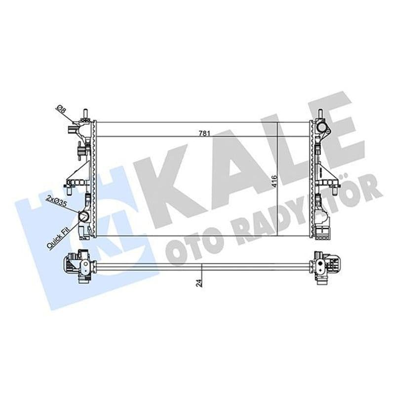 Radiateur, refroidissement du moteur