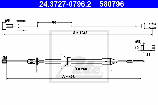 Cable de frein à main