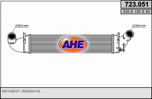 Intercooler radiateur de turbo