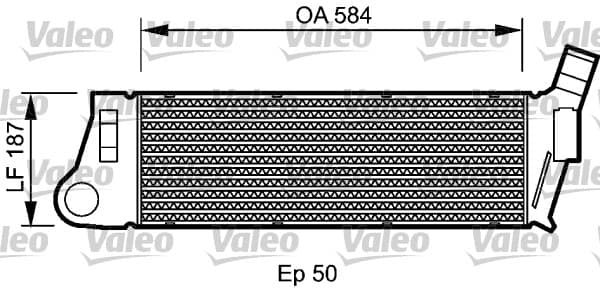 Intercooler radiateur de turbo