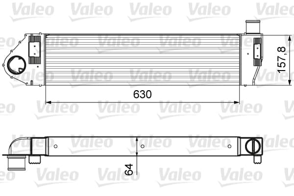 Intercooler radiateur de turbo