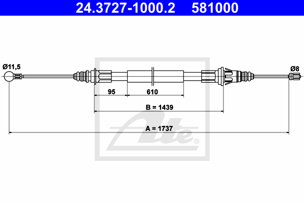 Cable de frein à main