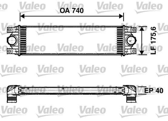 Intercooler radiateur de turbo