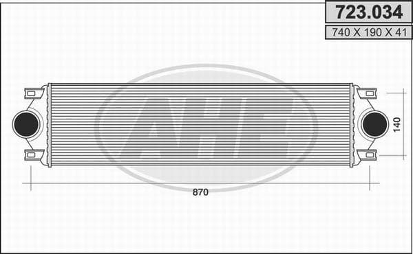 Intercooler radiateur de turbo
