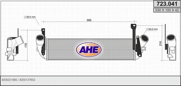 Intercooler radiateur de turbo