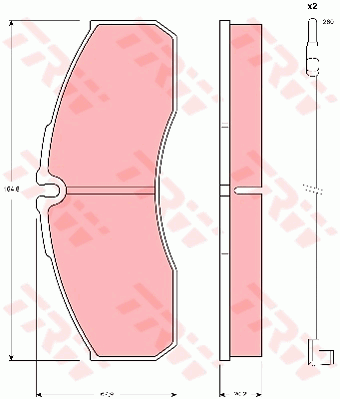 Plaquettes de frein avant (Jeu de 4)