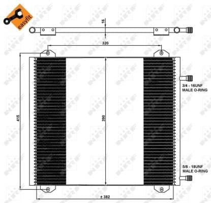 Condenseur / Radiateur de climatisation
