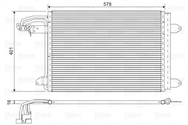Condenseur / Radiateur de climatisation