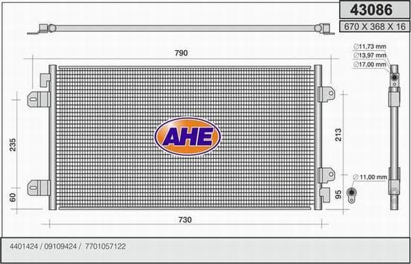 Condenseur / Radiateur de climatisation