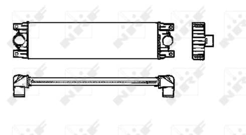 Intercooler radiateur de turbo