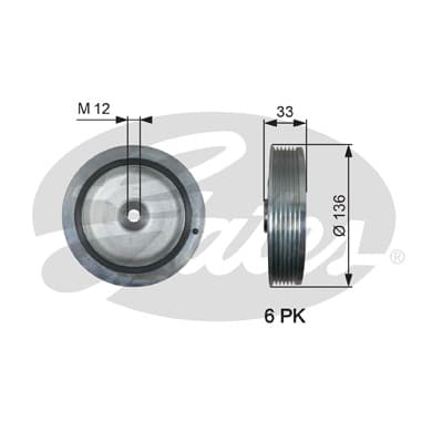 Poulie damper/vilebrequin