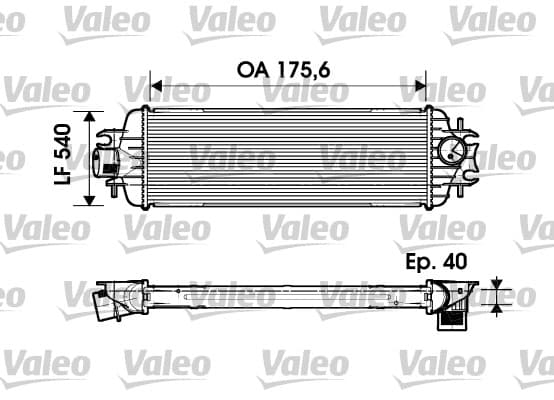 Intercooler radiateur de turbo