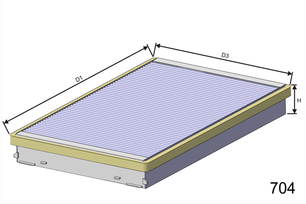 Filtre d'habitacle (Jeu de 2)