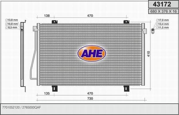 Condenseur / Radiateur de climatisation