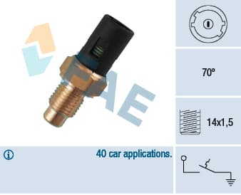 Contact thermique, voyant avertisseur de l'agent réfrigérant