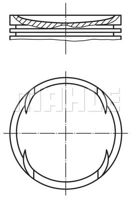 Piston moteur