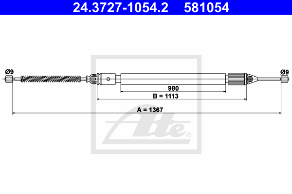 Cable de frein à main