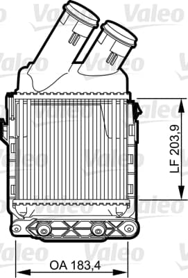 Intercooler radiateur de turbo