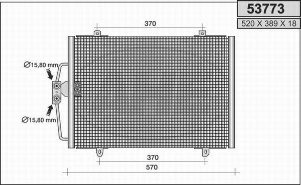 Condenseur / Radiateur de climatisation