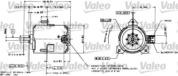 Moteur de ventilateur refroidissement