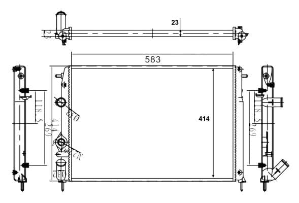 Radiateur de refroidissement