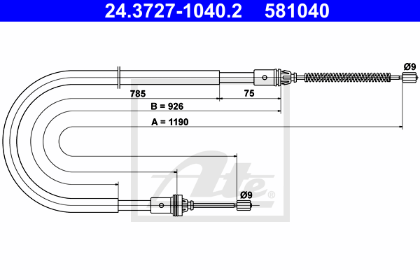 Cable de frein à main